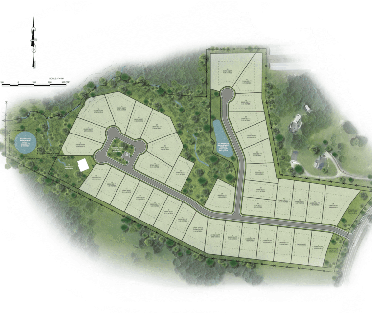 2D Rendering of Residential Community Site Plans